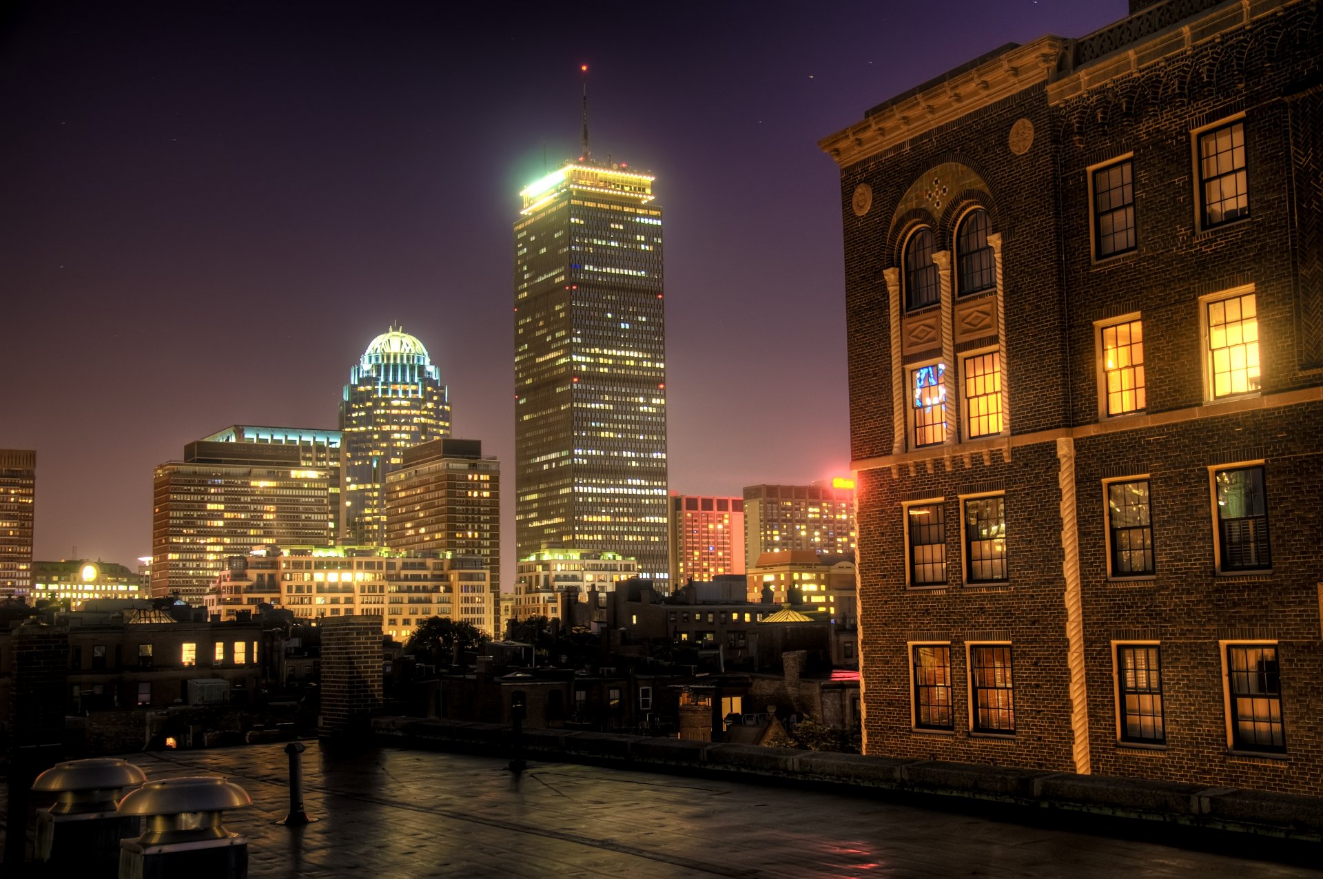 prudential centro noche boston casa ventanas