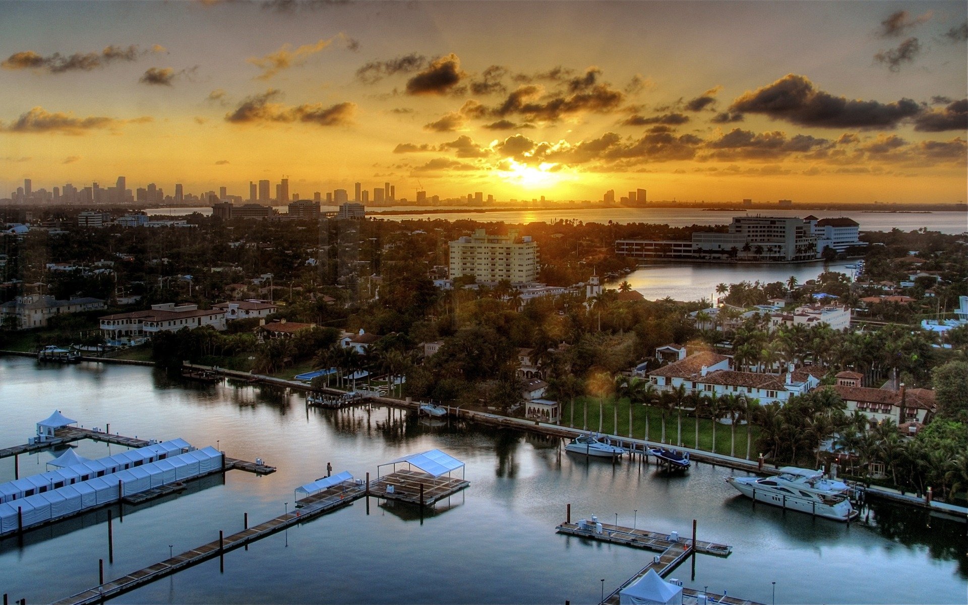 pier sunset house