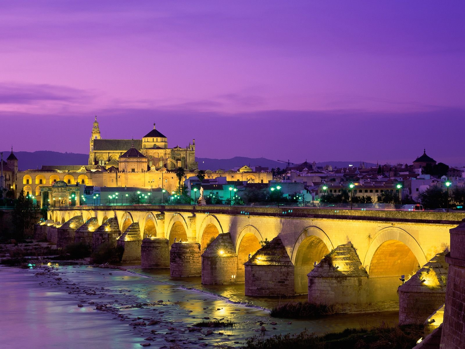 pain roman bridge cordoba cathedral