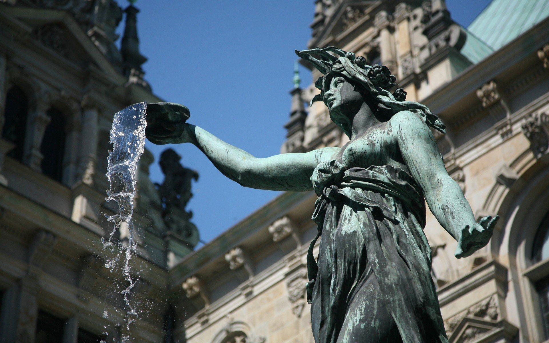 tatue water fountain germany