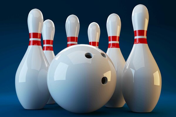 Bowling est un jeu intéressant avec des balles