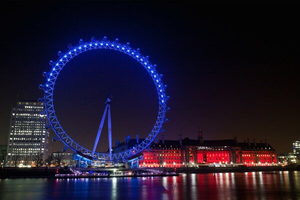 Evening London in the UK in England