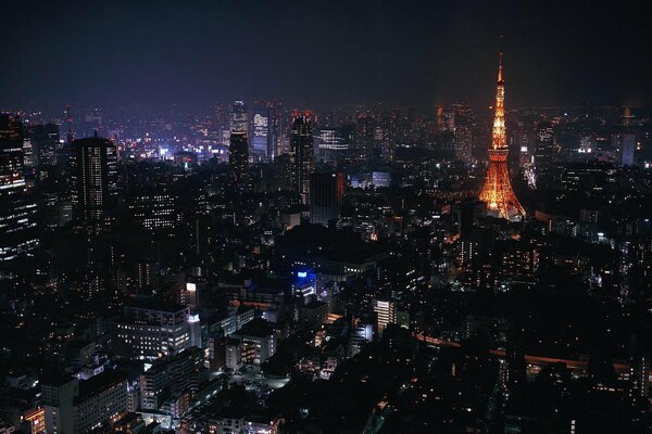 Foto Tokyo Giappone di notte