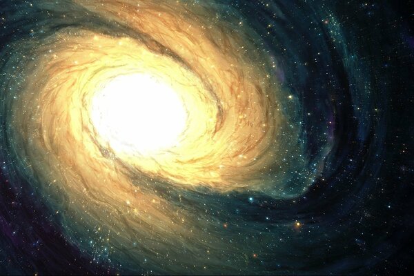 A beautiful galaxy in the infinite world of space