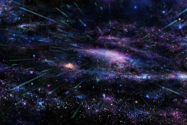 Beautiful image of stars in the sky