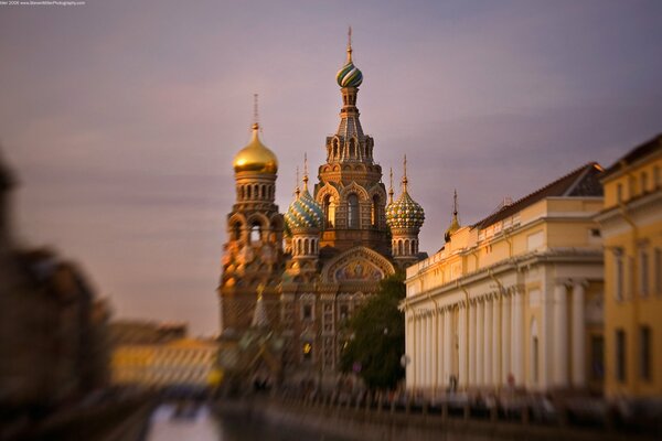 The Great Church of the Savior on Blood in the evening light