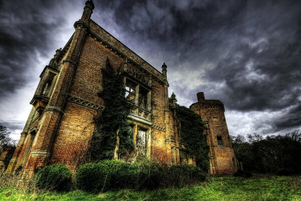 Château abandonné photo traitement