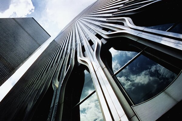 Skyscrapers of the World Trade Center in New York