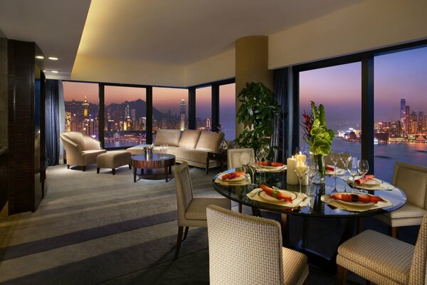 Vue panoramique de l hôtel à Hong Kong