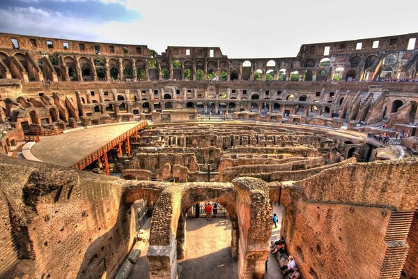 The ancient Colosseum. italy. rome