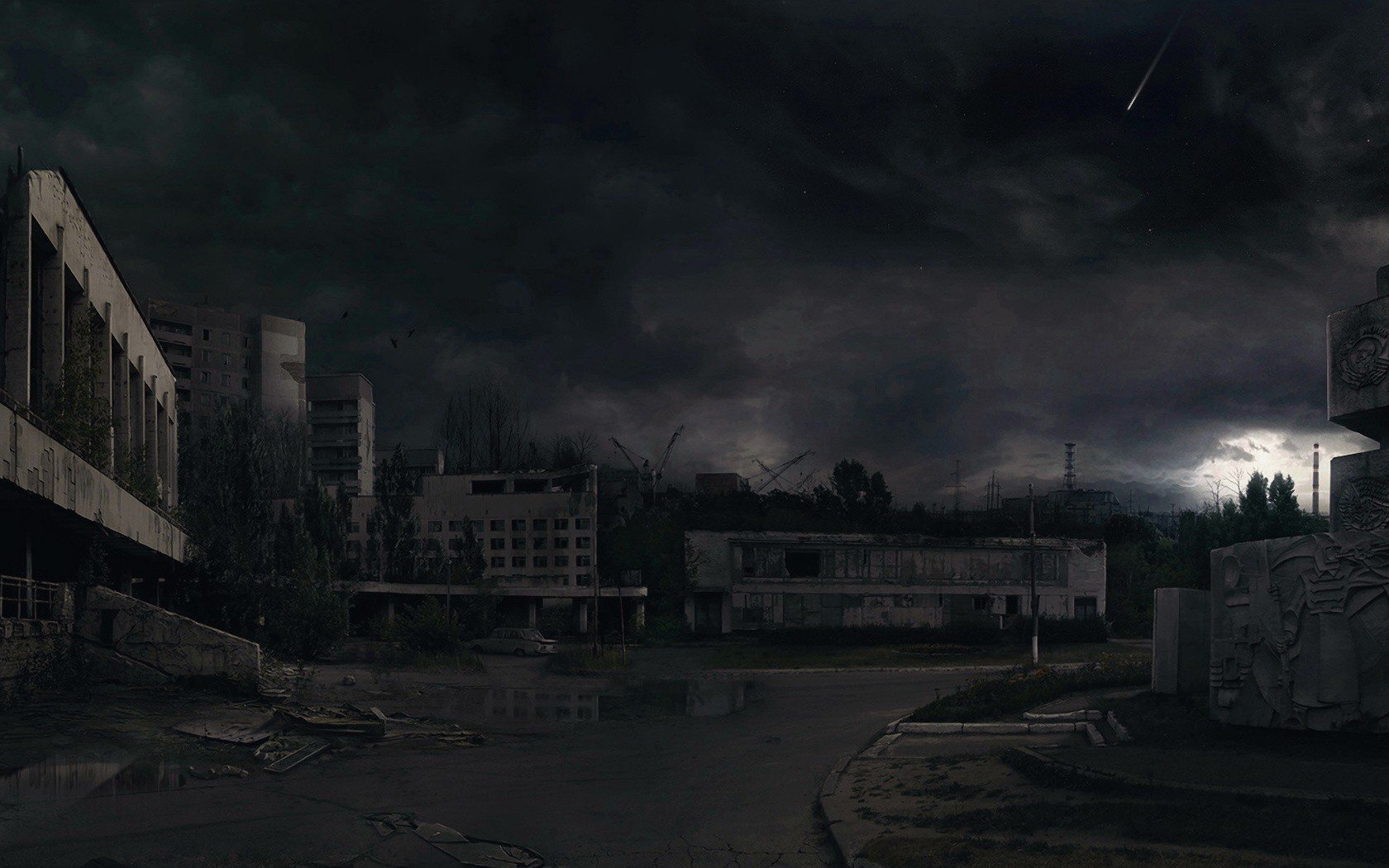 tchernobyl destruction nuit