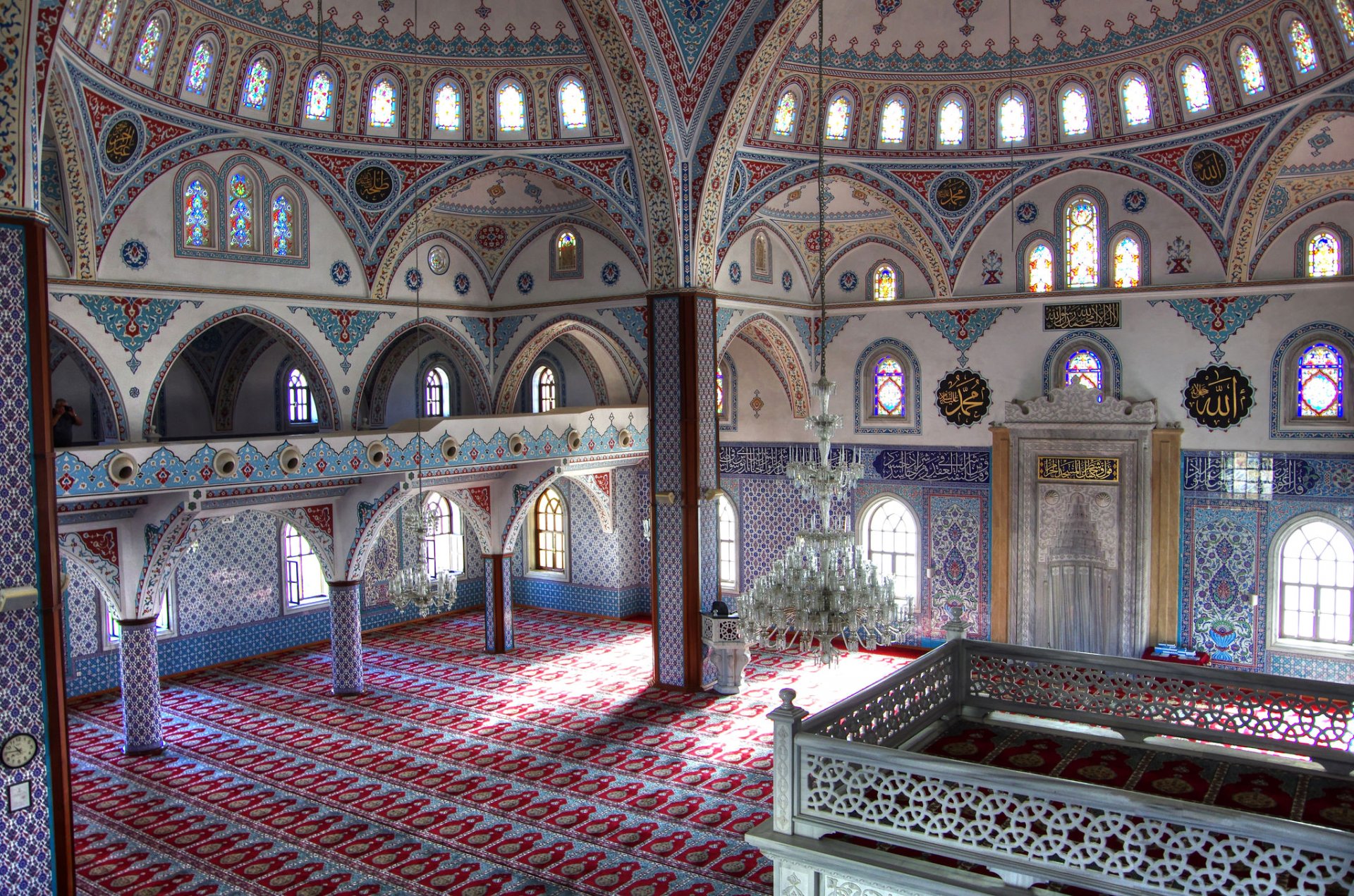 manavgat turquie mosquée colonne arc modèle peintures architecture