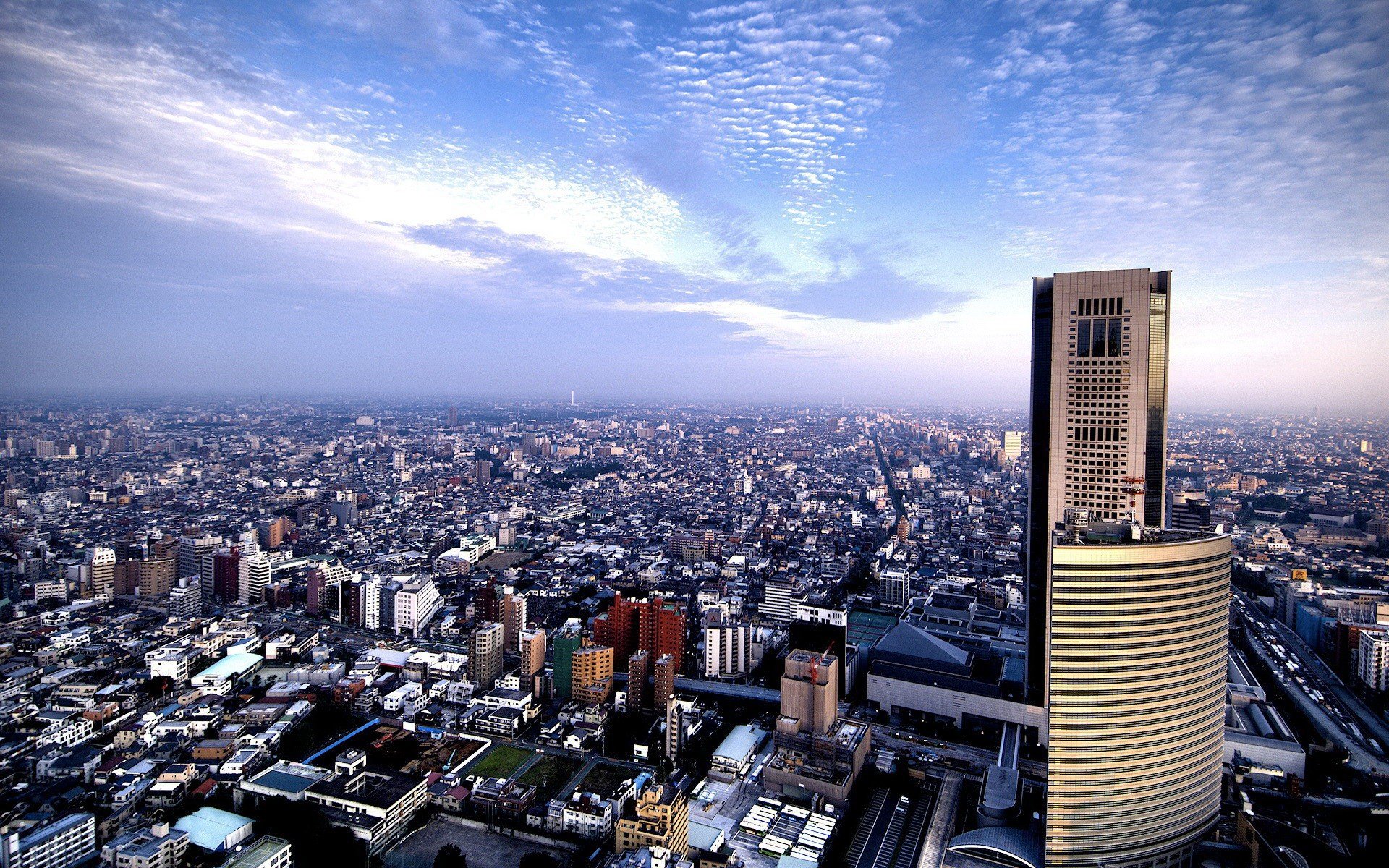 casas horizonte cielo nubes edificios