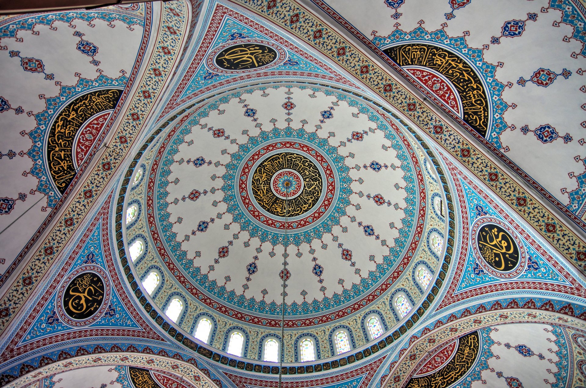 manavgat turkey mosque dome pattern paint