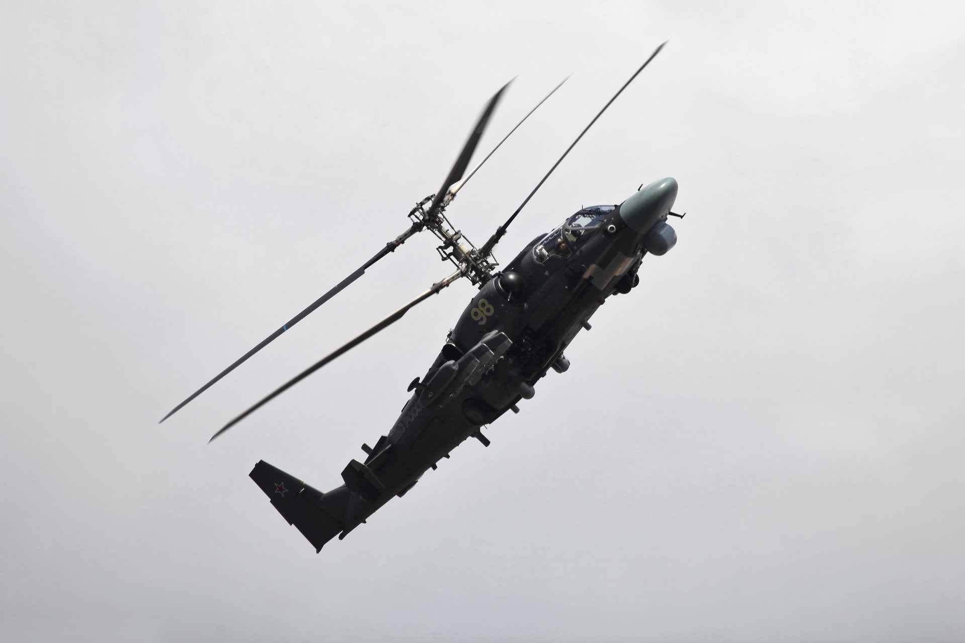 russian air force helicopter ka-52 alligator hokum b