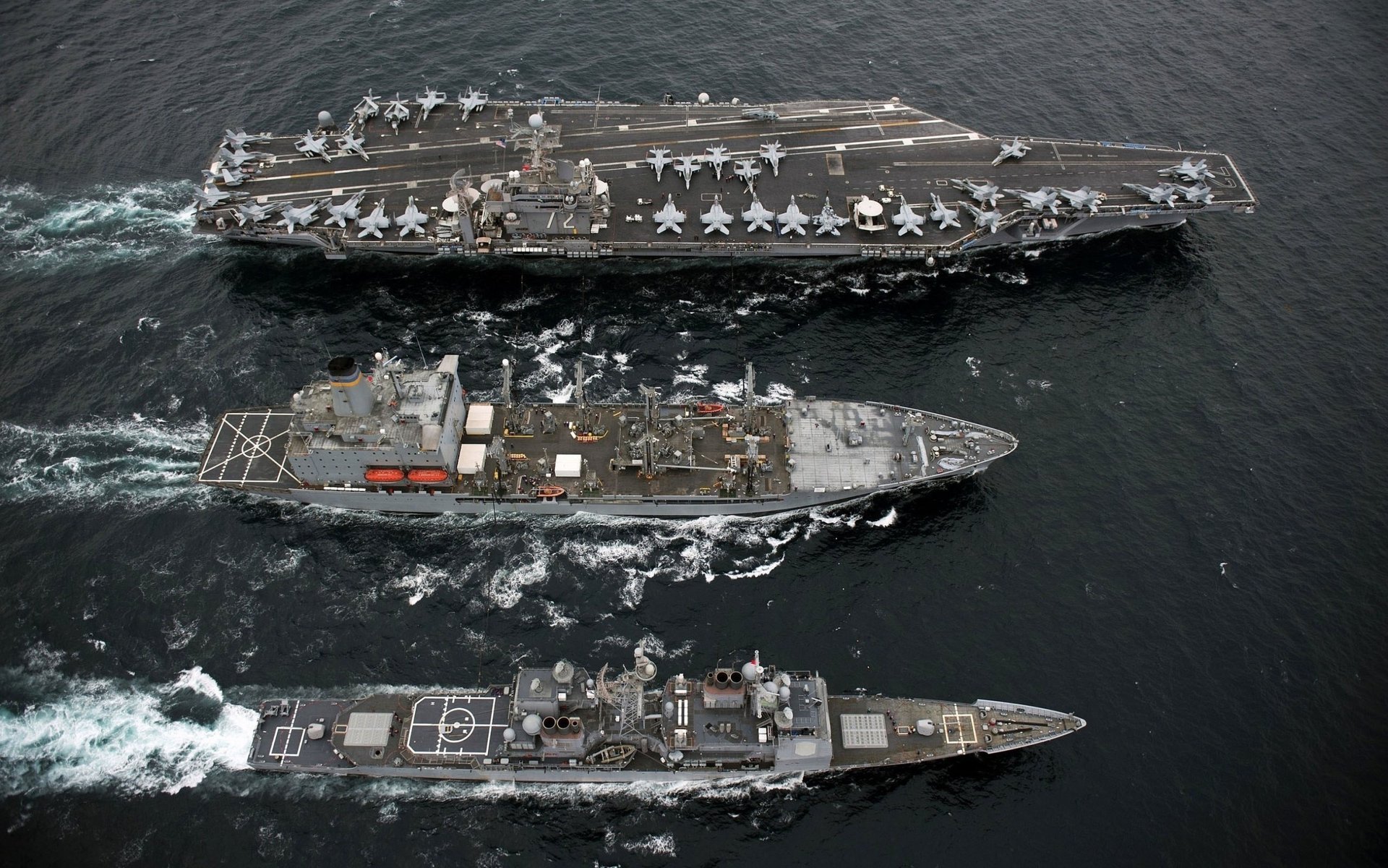 the carrier ships water military