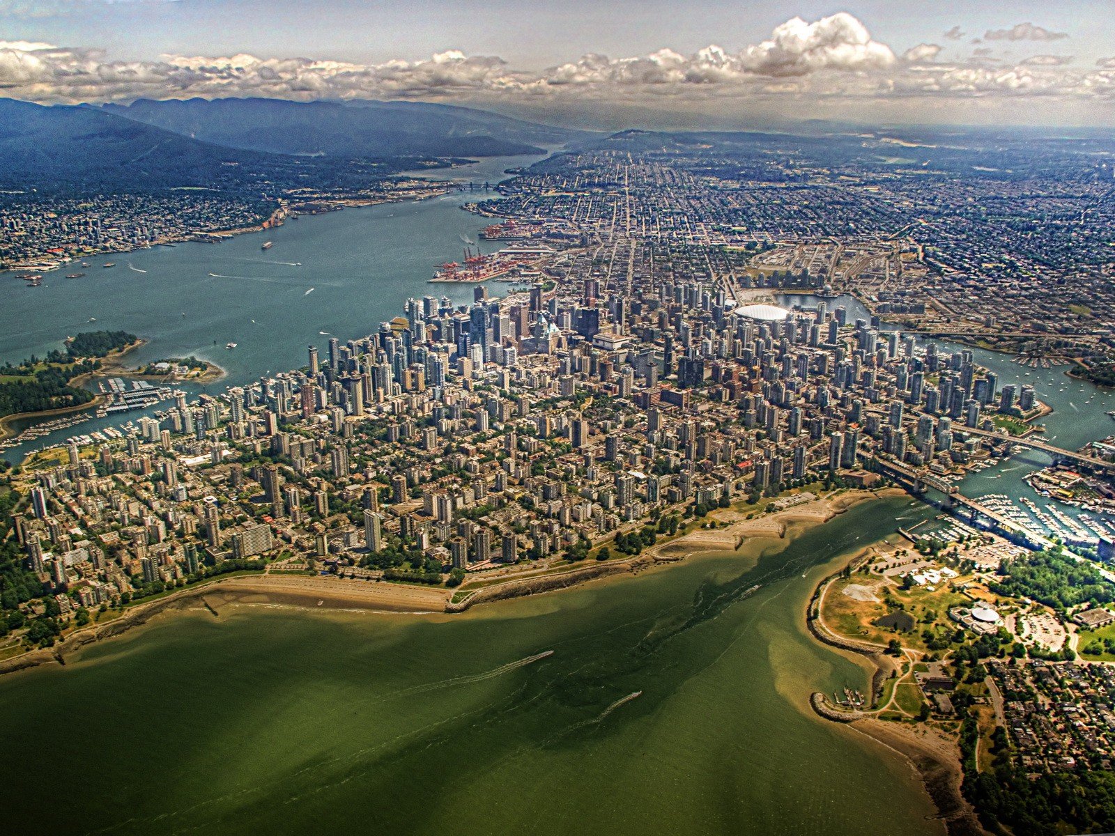 vancouver kanada gebäude von oben