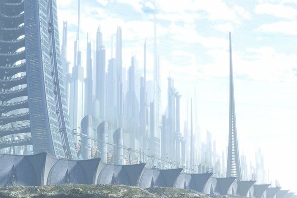 Fond d écran ville du futur 