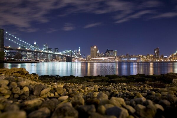 Night lights of New York City