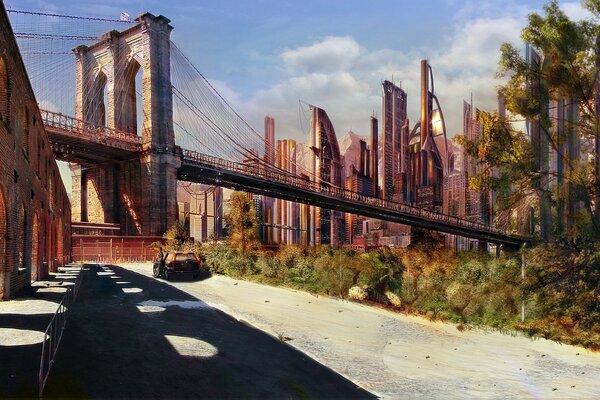 Immagine dipinta del futuro di Brooklyn