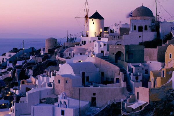 Beautiful white buildings of Greece