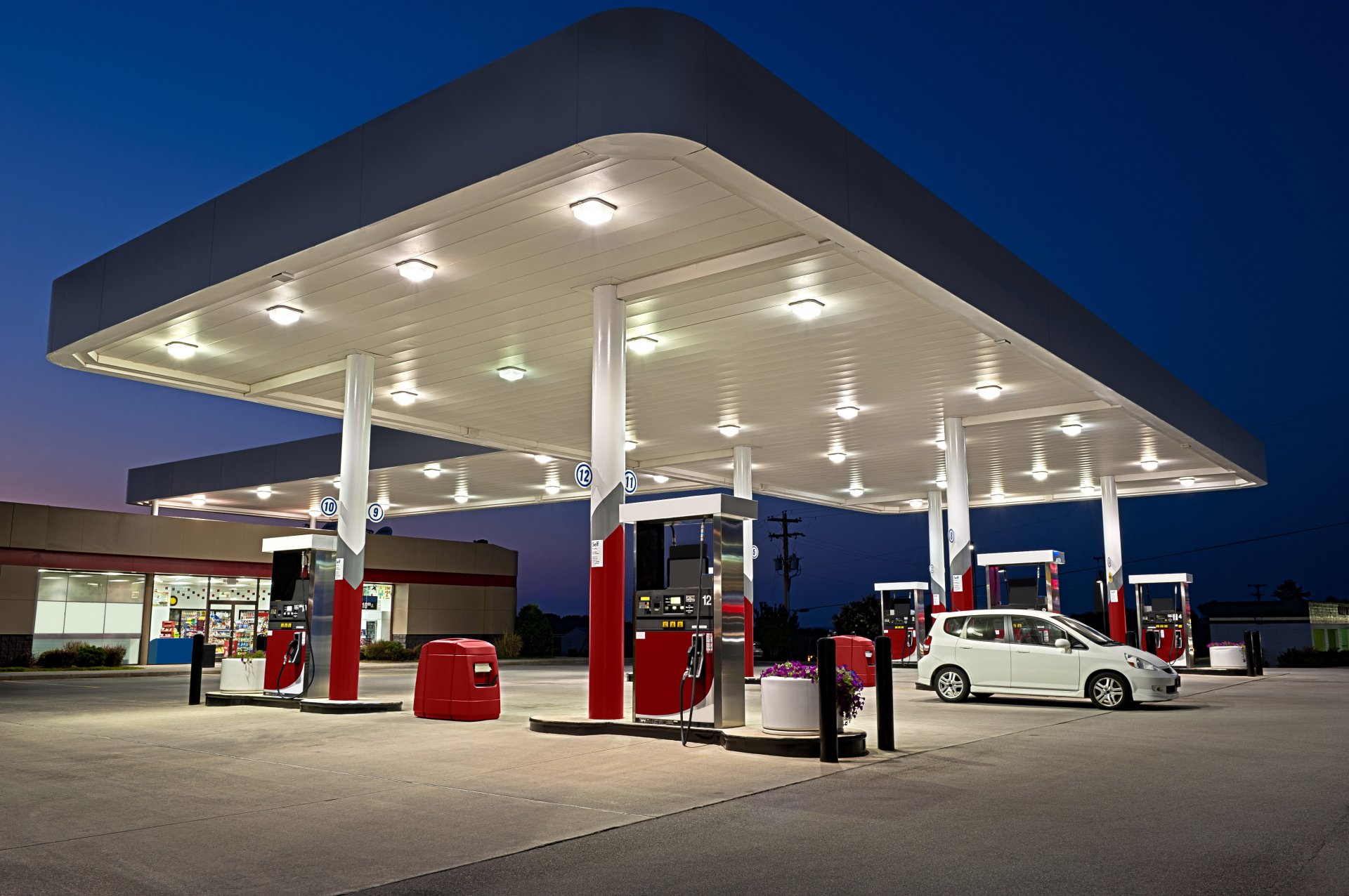 interior design style filling stations filling station gas station white vehicles machine parking dressing night shop nice view blur bokeh wallpaper