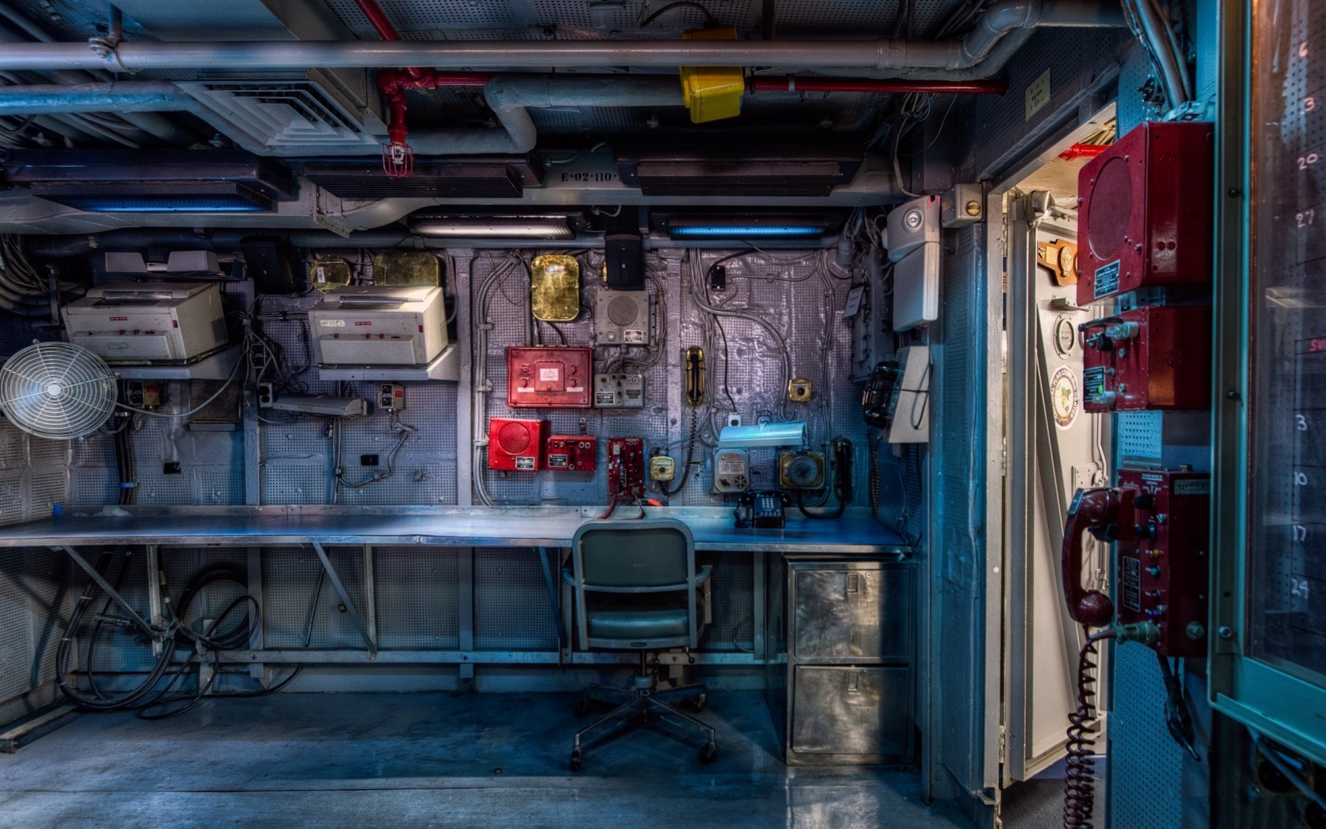 portes métalliques bateau imprimantes bureau