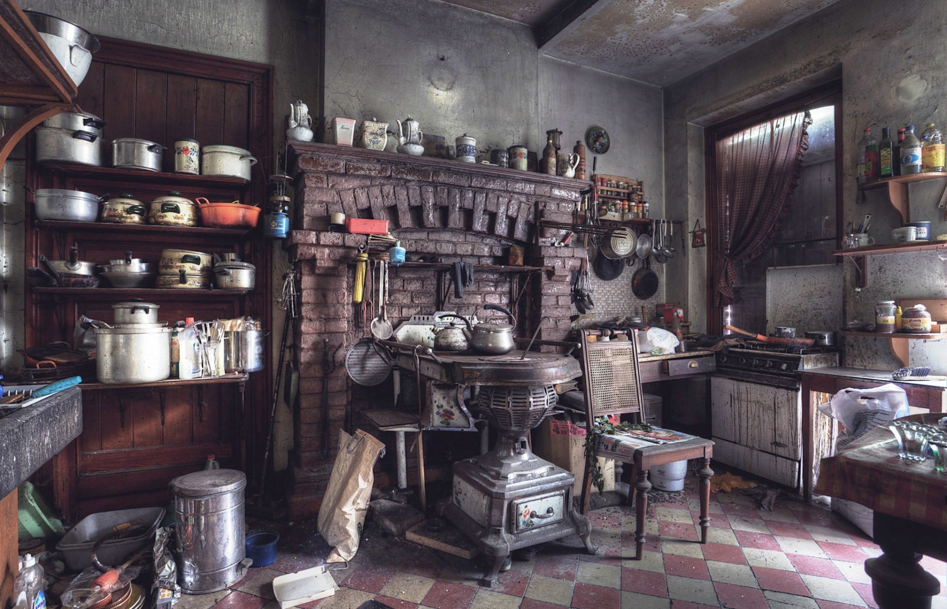 habitación cocina vajilla