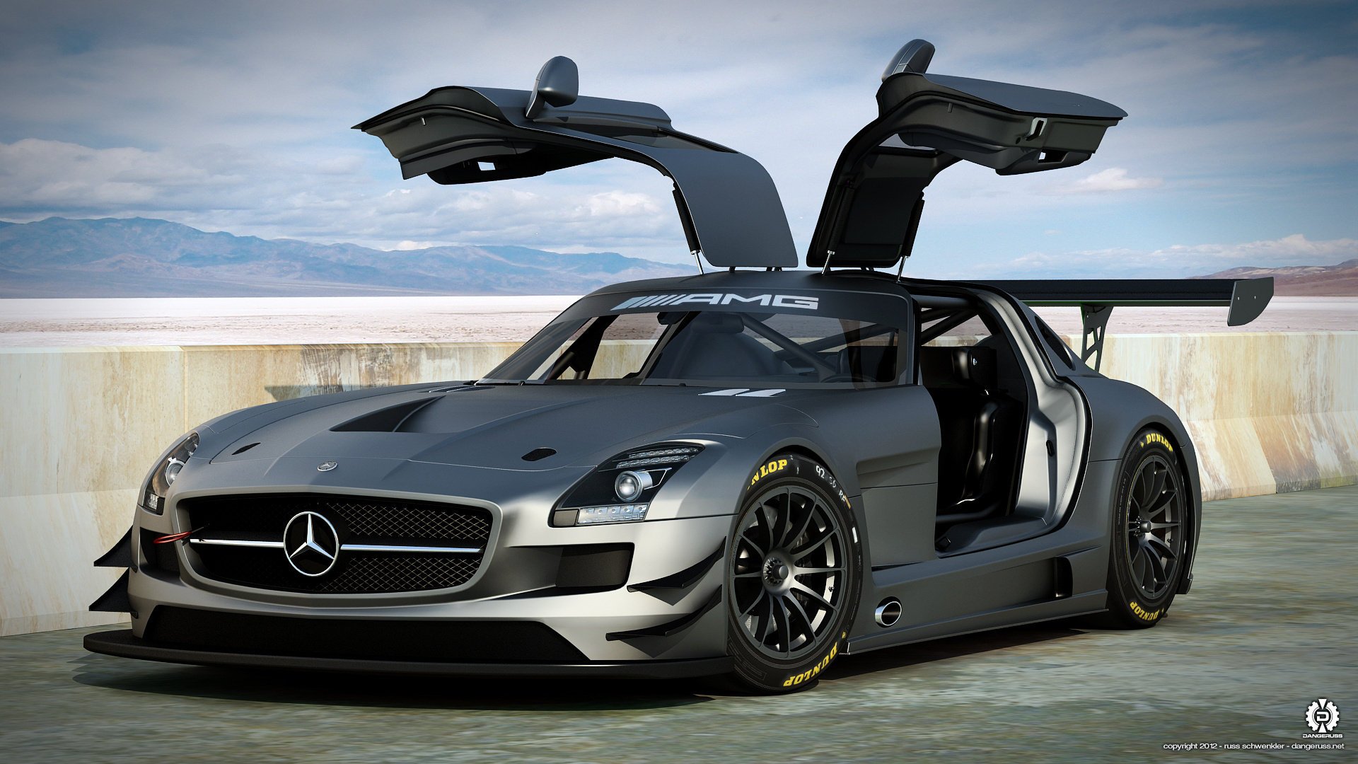 mercedes benz amg sls машина 3d