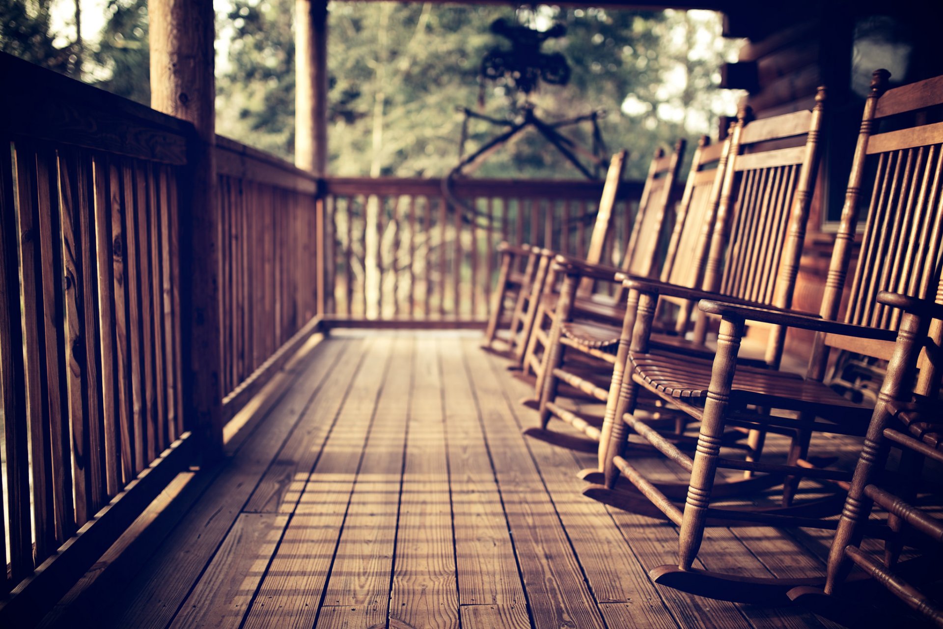 chaises bois véranda