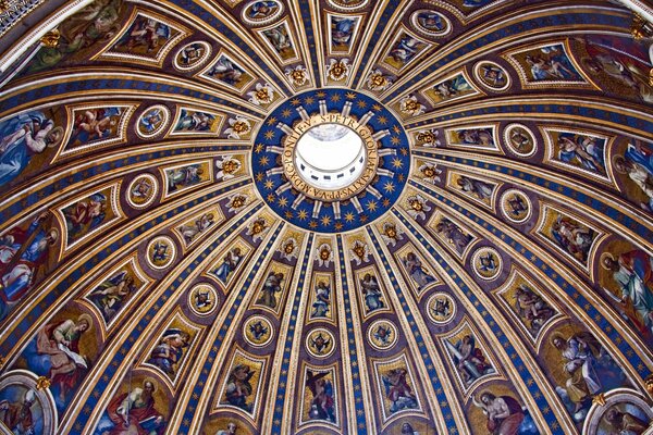 Cupola dall interno di San Pietro