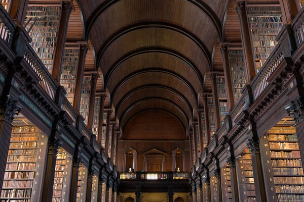 Trinity College Library in Dublin