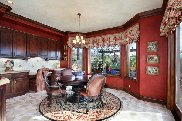 The interior of the living room in a beautiful design