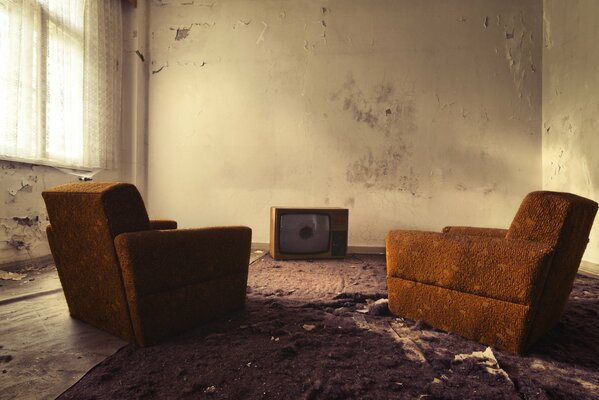 Chairs for watching old TV