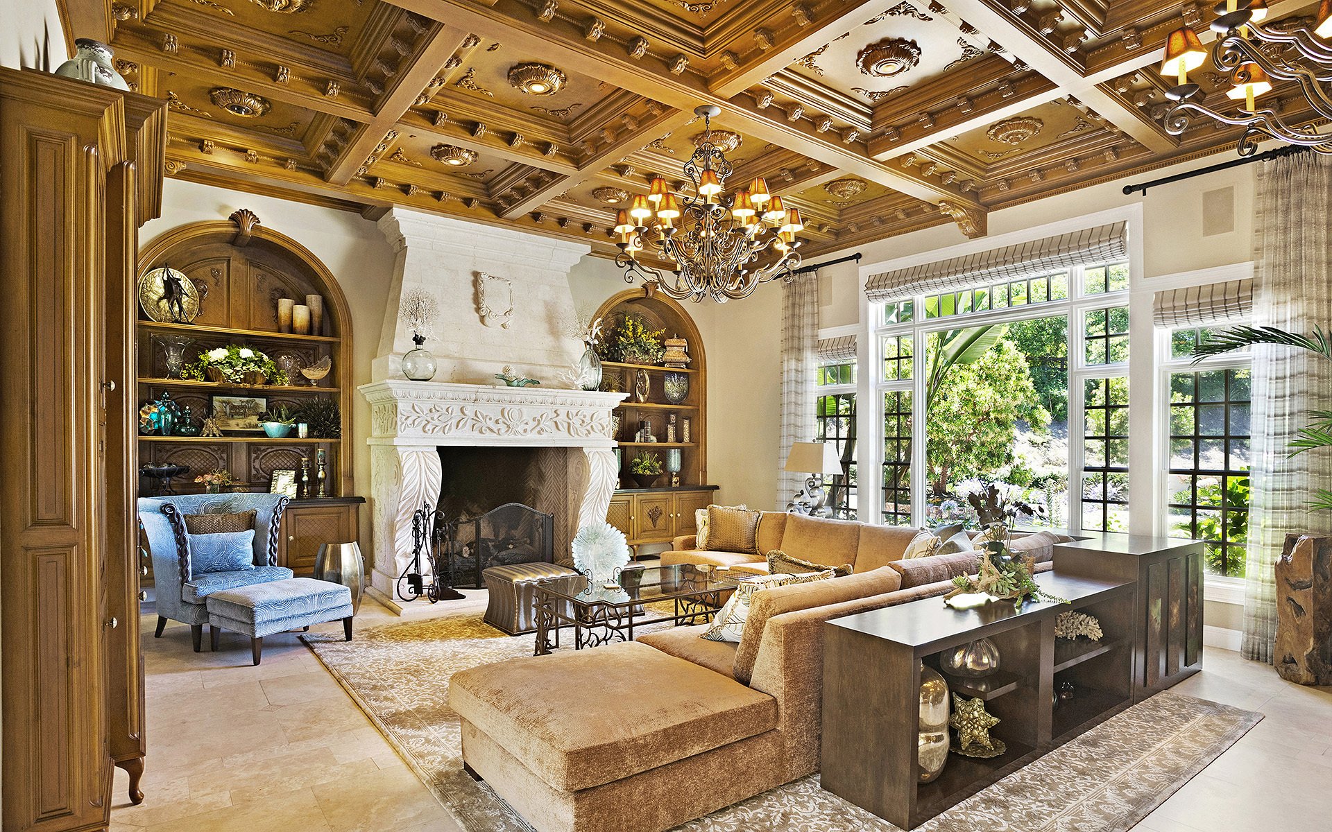 villa luxury home living room