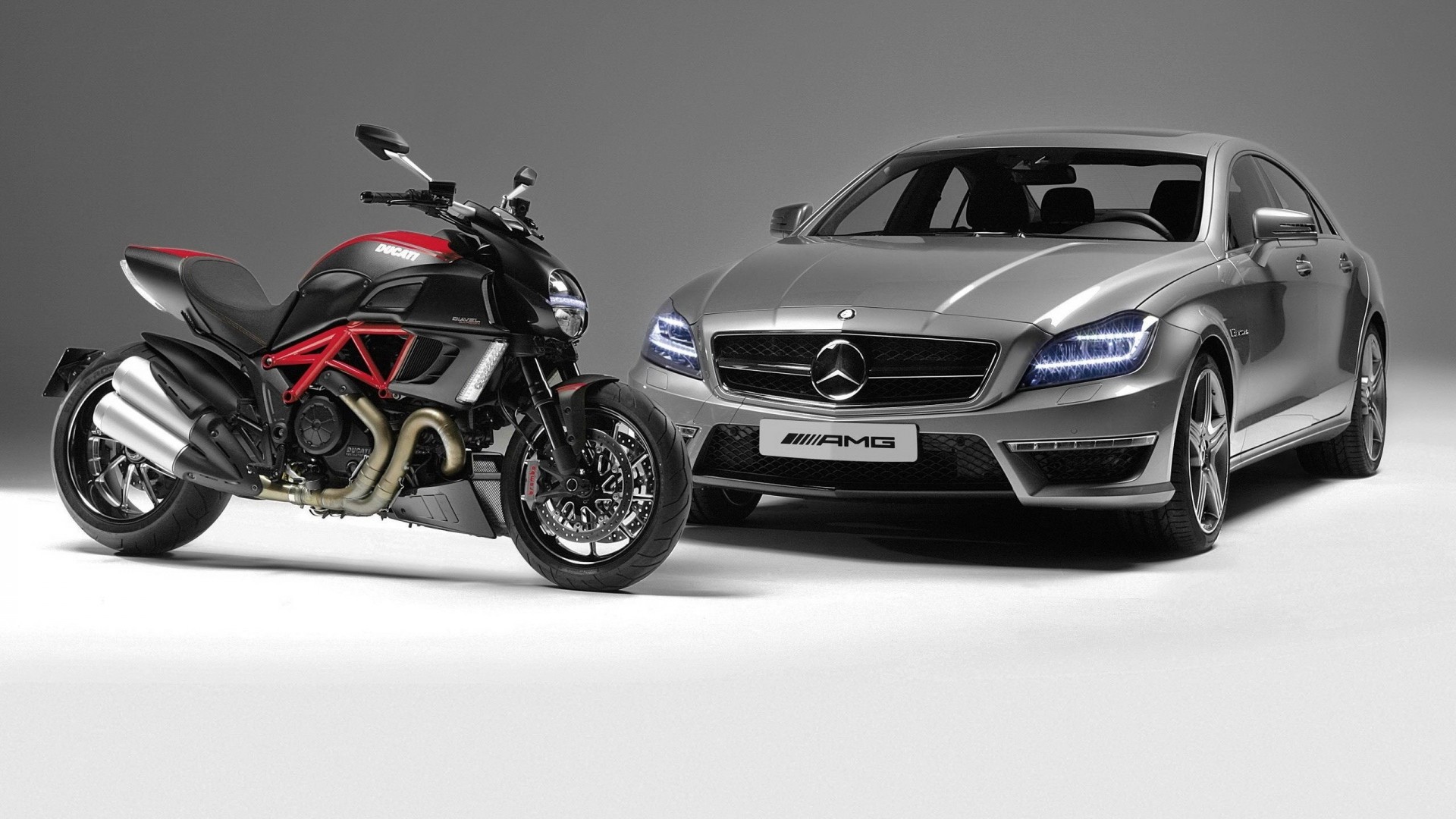 motocykl ducati drogi amg super samochód mercede