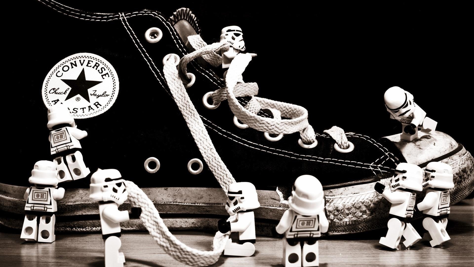 lego lego converse scarpe da ginnastica lacci delle scarpe in bianco e nero