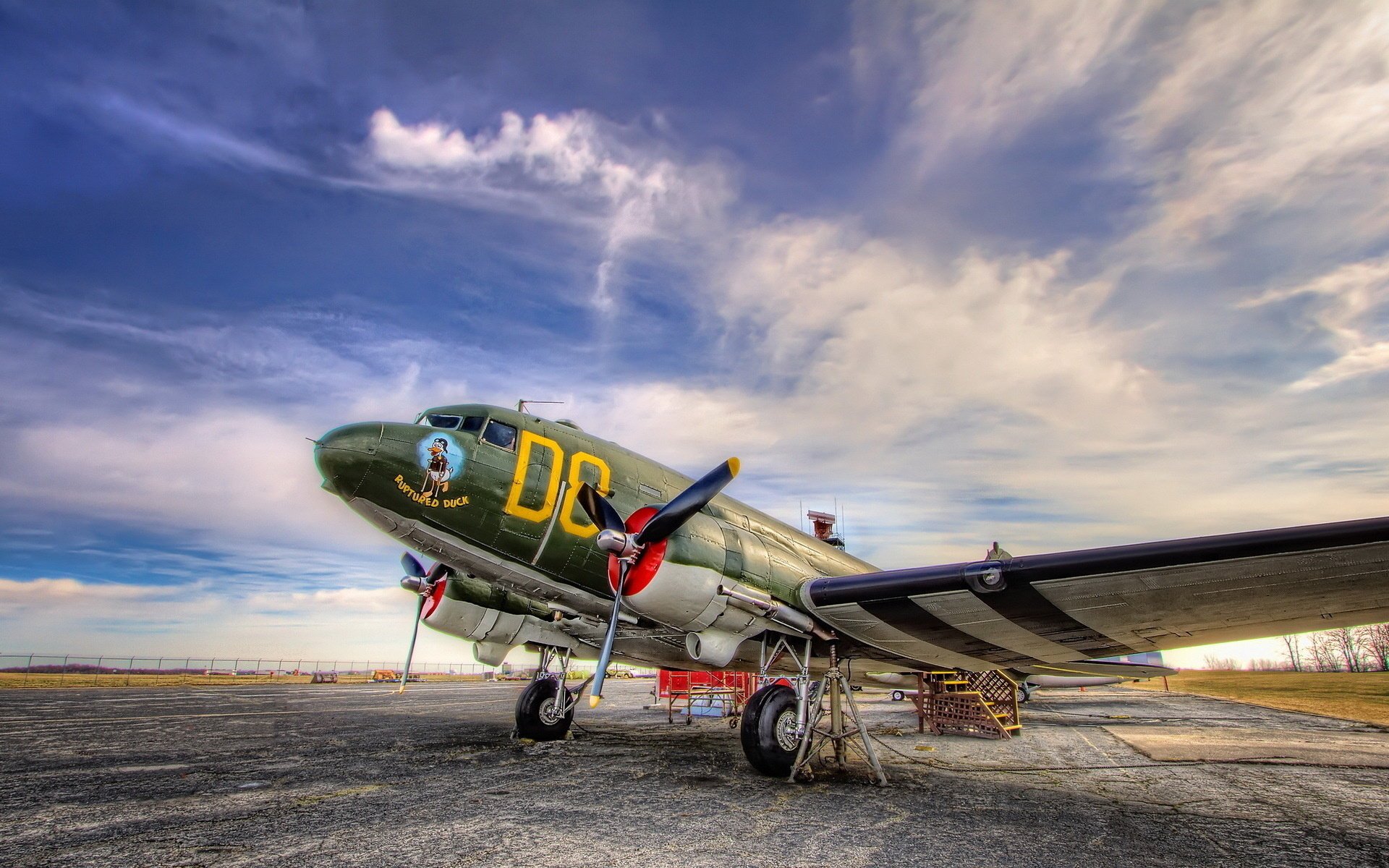 douglas c-47 skytrain the plane the sky the airfield