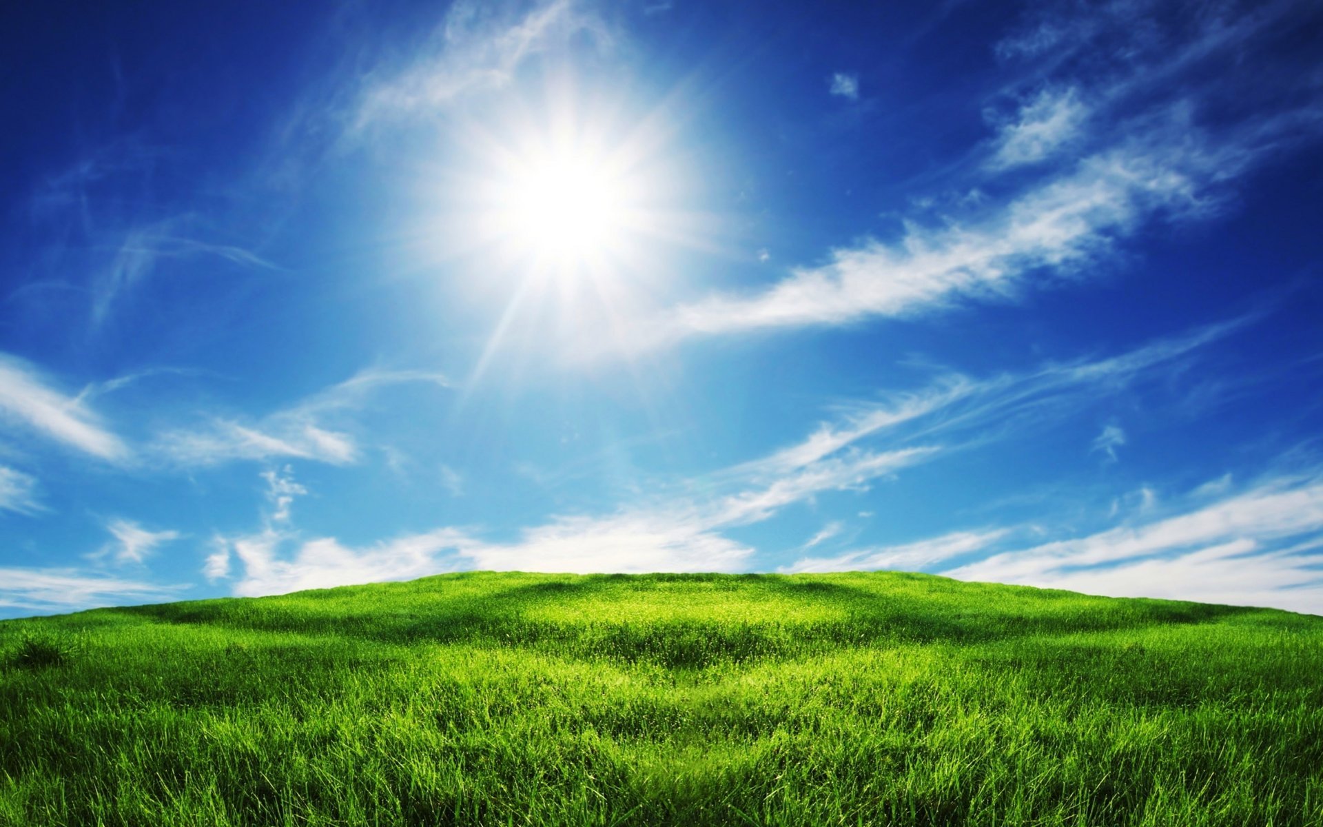 campo cielo nuvole natura sole erba erba verde prato