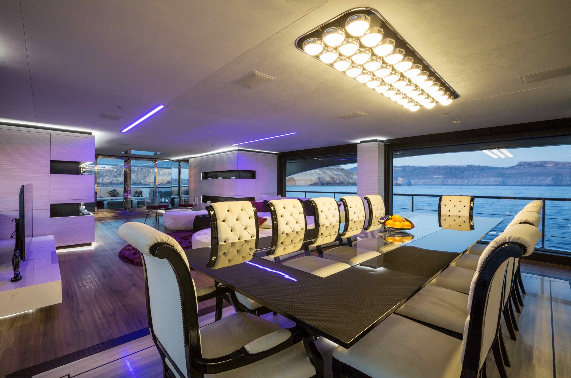 interieur stil design yacht luxus salon esszimmer