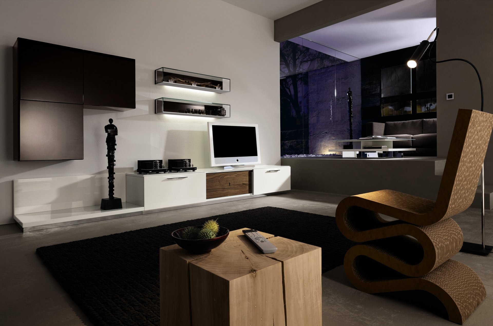 interno stile design camera spazio abitativo