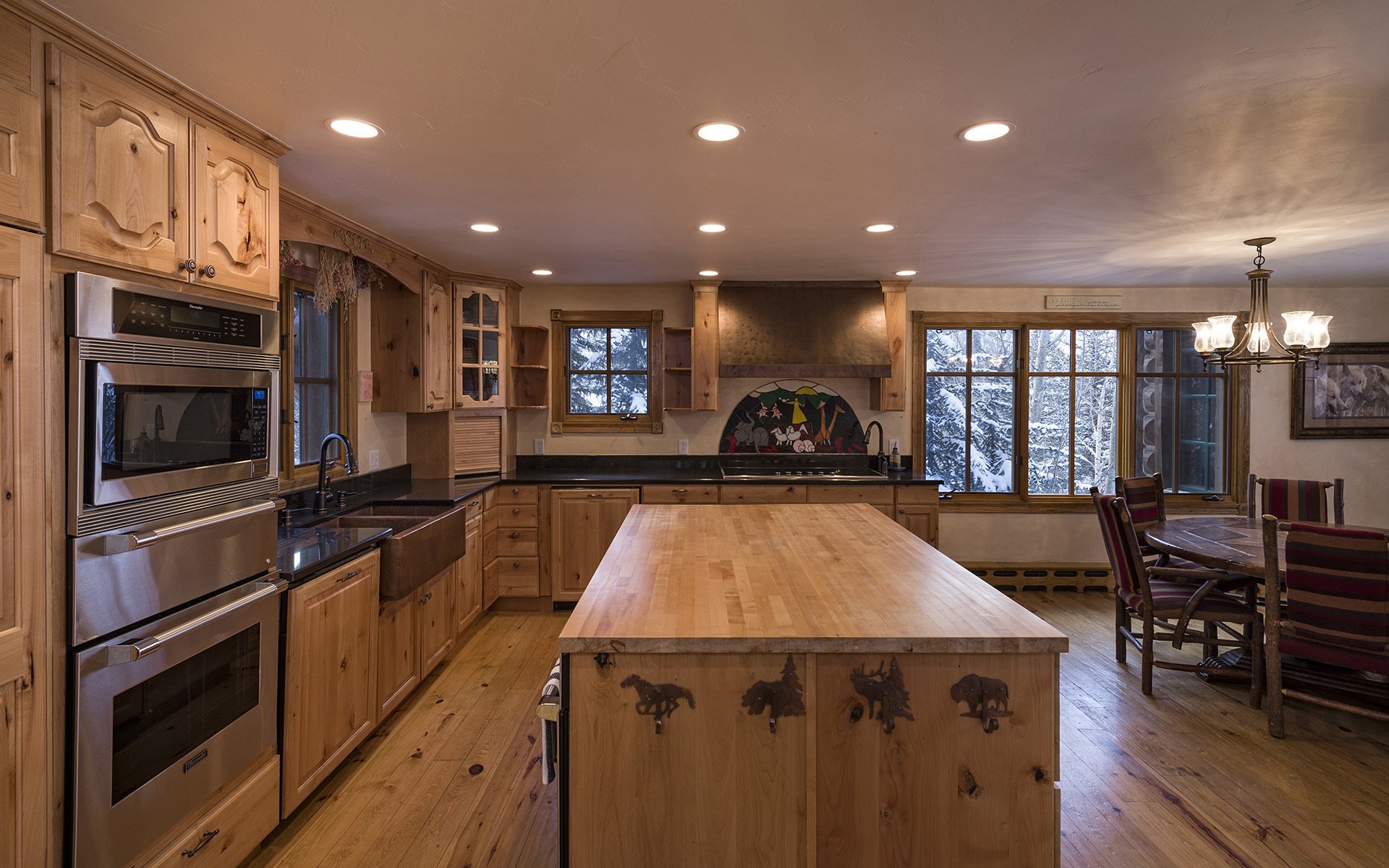 blue sky house colorado kitchen prestigious home