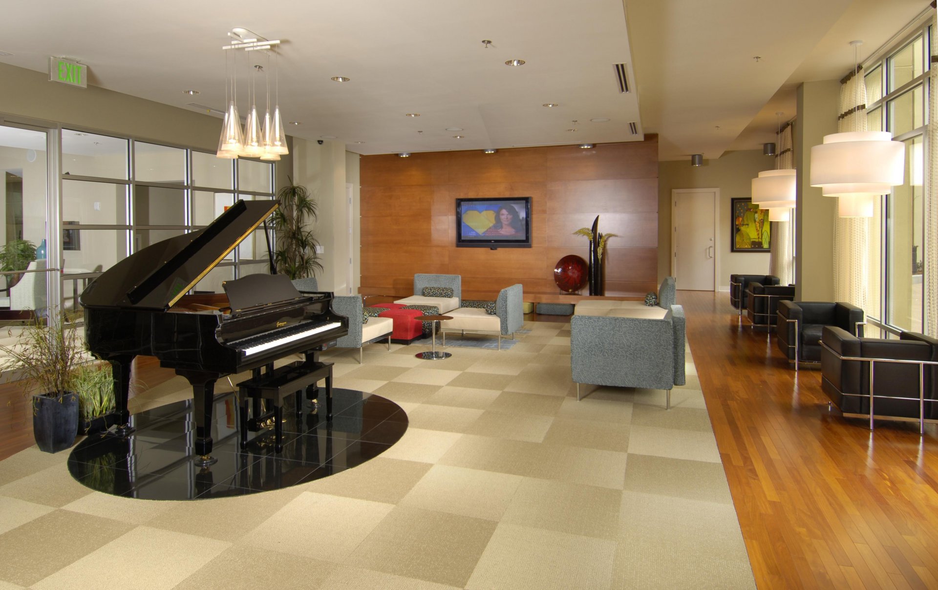 interior style design house villa room piano