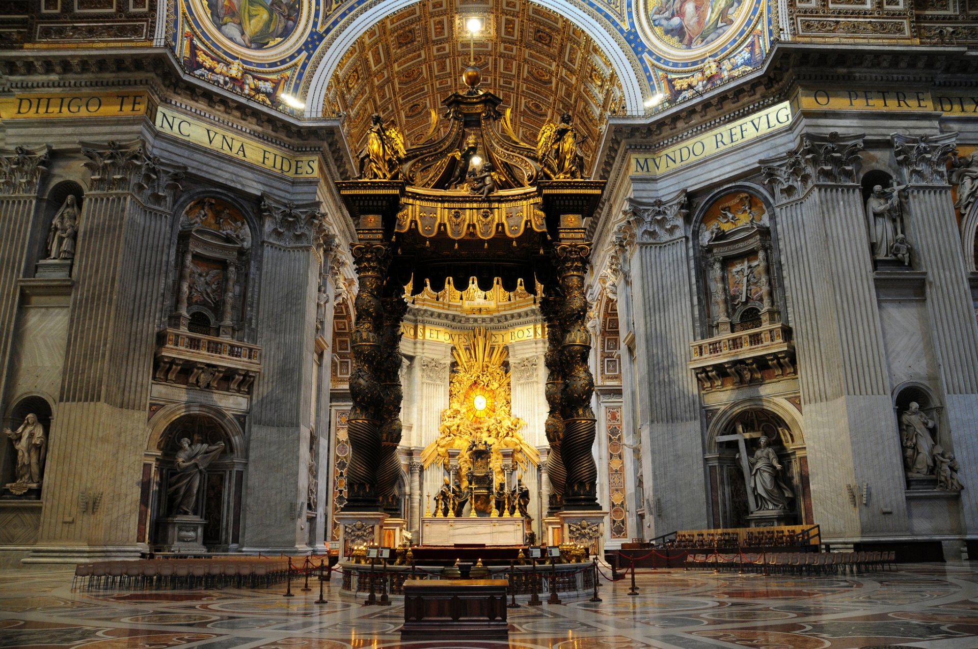 italia roma catedral de san pedro altar mayor