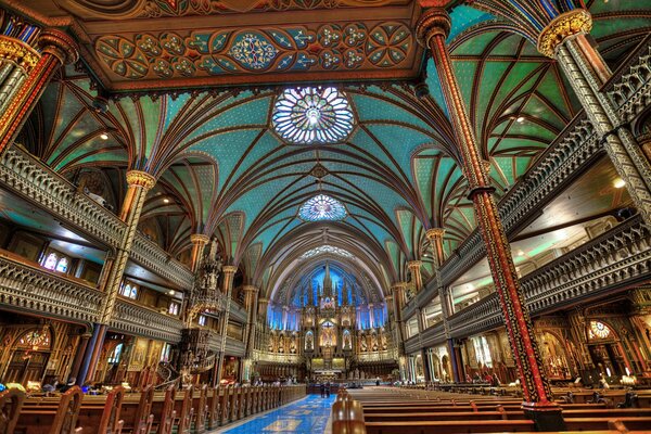 Cathedral of Our Lady of Montreal in Canada