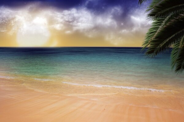 Zakaat en la isla de los sueños, playa de arena