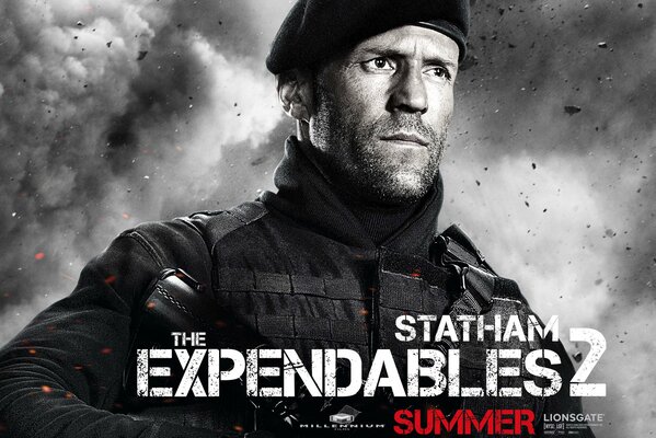 The movie The Expendables 2 with Jason Statham