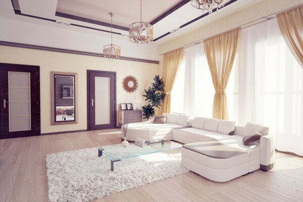 Classic style. Room interior design