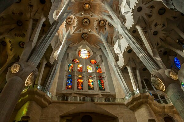 Stained glass windows of the Sagrada Familia