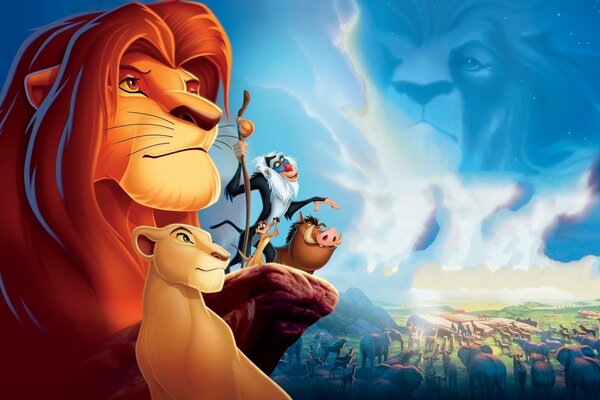 Il cartone animato più comune «il re e il leone»